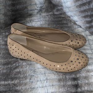 Jessica Simpson Tan Suede Flats